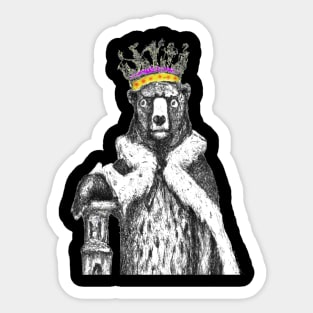 Royal Bear Sticker